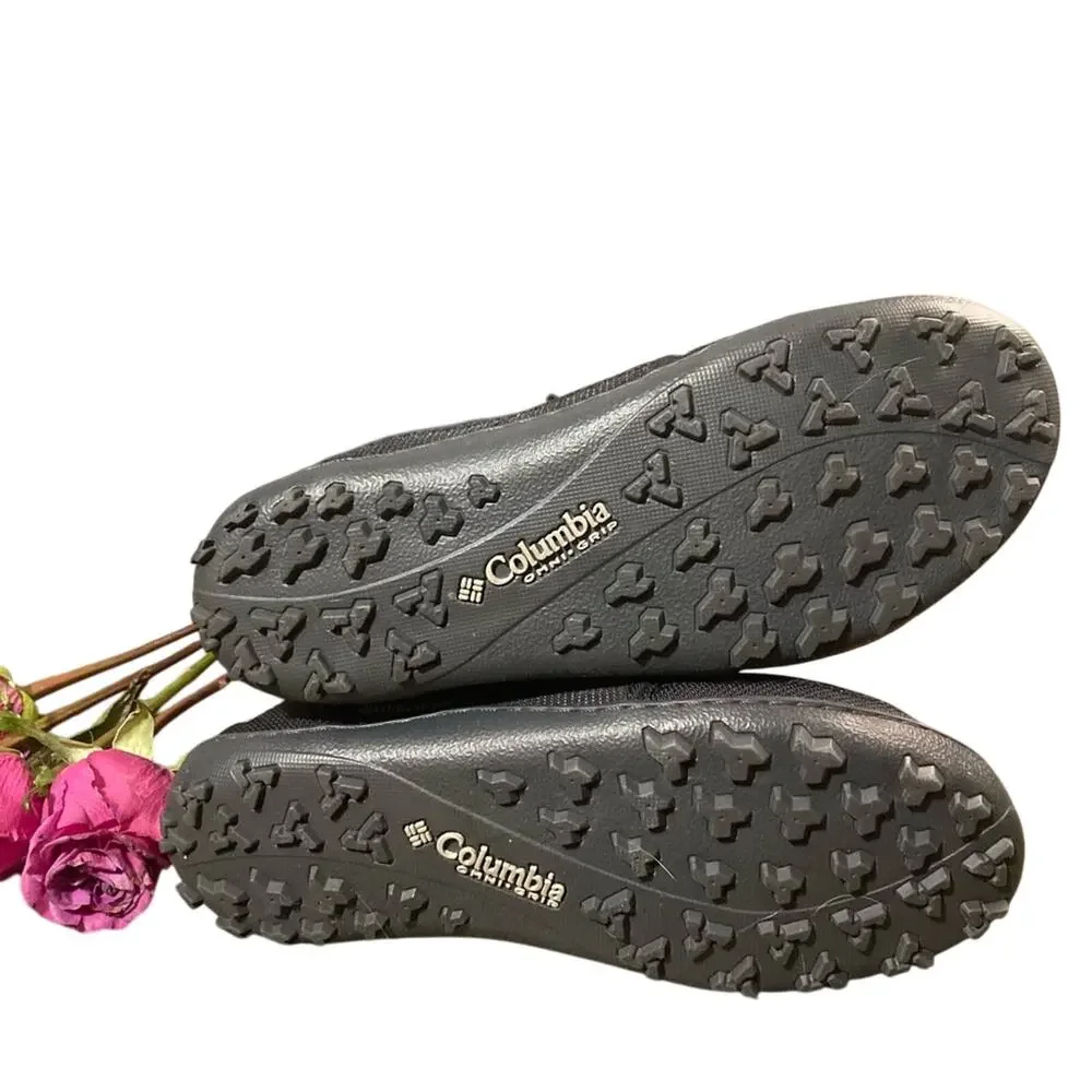 Columbia 200 Grams boots women's  size 7 Black quilted‎ faux fur omni grip
